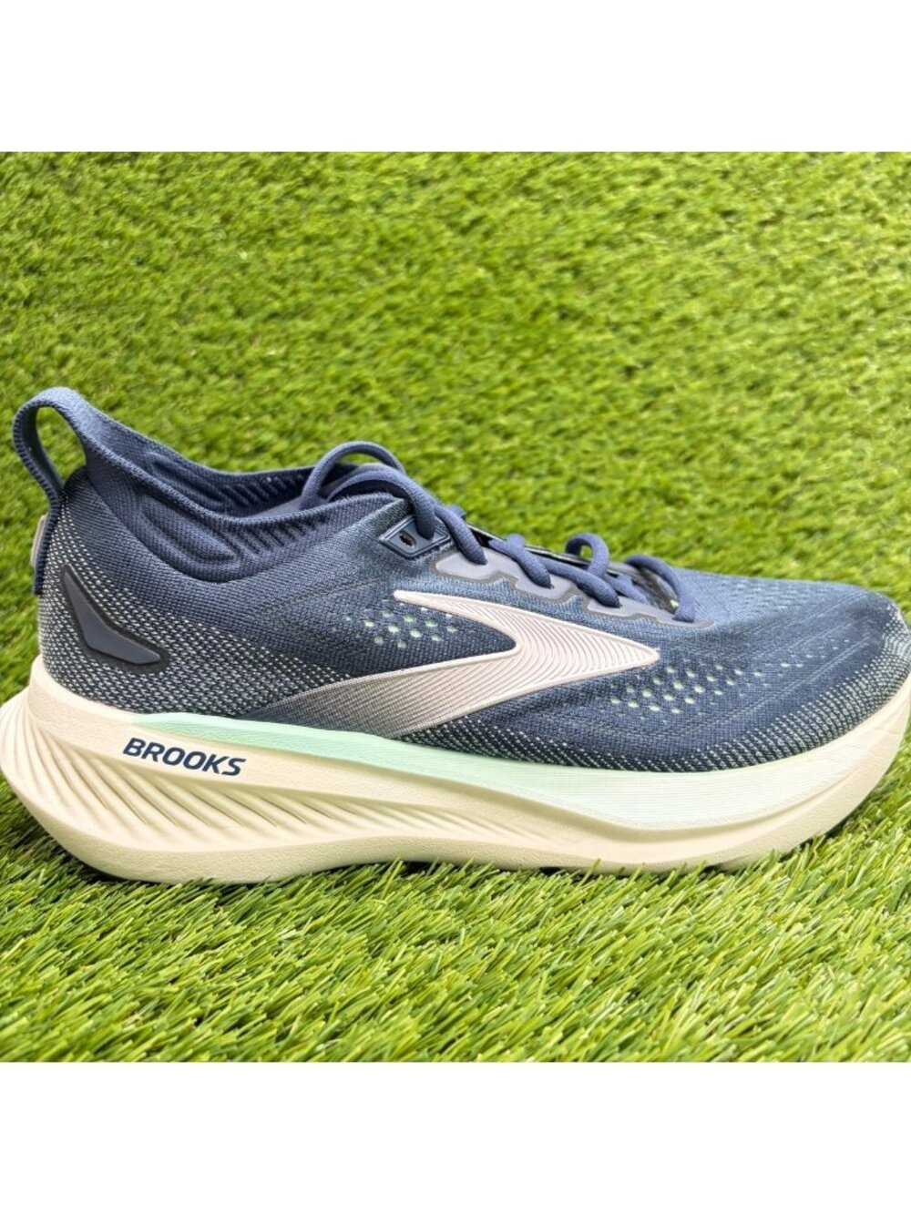 Brooks Glycerin 23 Womens Size 9.5 Blue White Athletic Running Shoes Sneakers
